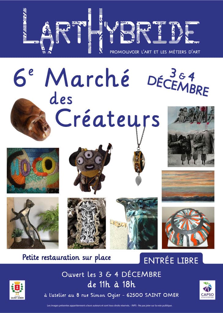 L'artHybride marché créateurs LAM-art-textile St Ômer
