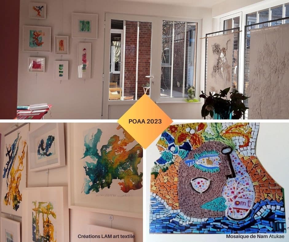 atelier art textile LAM mosaïque Nam Atukaé